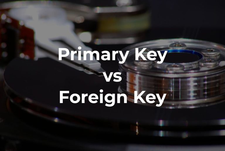 primary key vs foreign key